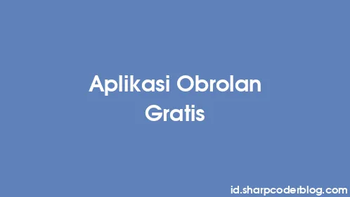 Aplikasi Obrolan Gratis - Thumbnail