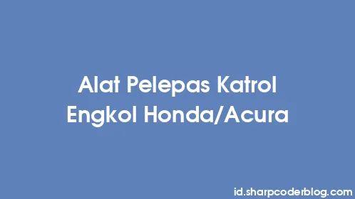 Alat Pelepas Katrol Engkol Honda/Acura - Thumbnail