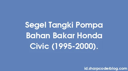 Segel Tangki Pompa Bahan Bakar Honda Civic (1995-2000). - Thumbnail