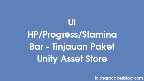 UI HP/Progress/Stamina Bar - Tinjauan Paket Unity Asset Store - Thumbnail