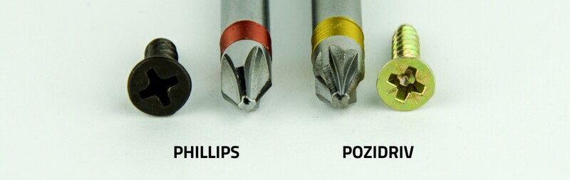 Phillips vs.Pozidriv.
