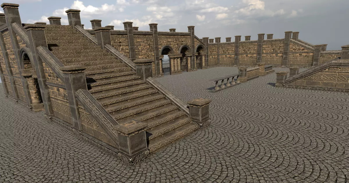 Paket Halaman Modular dari Unity Asset Store.