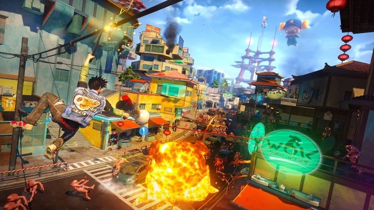 Tangkapan Layar Gameplay Sunset Overdrive